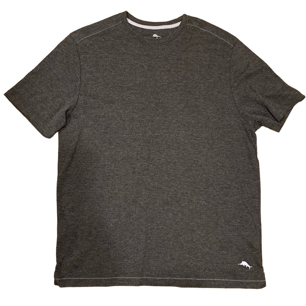 Tommy Bahama dark grey crew neck super soft short sleeve t shirt top‎